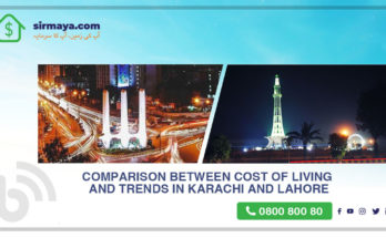 Comparison between cost of living and Trends in Karachi and Lahore