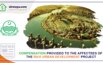 Compensation provided to the affectees of the Ravi Urban Development Project