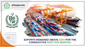Exports remained above $2 billion for the consecutive past five months.