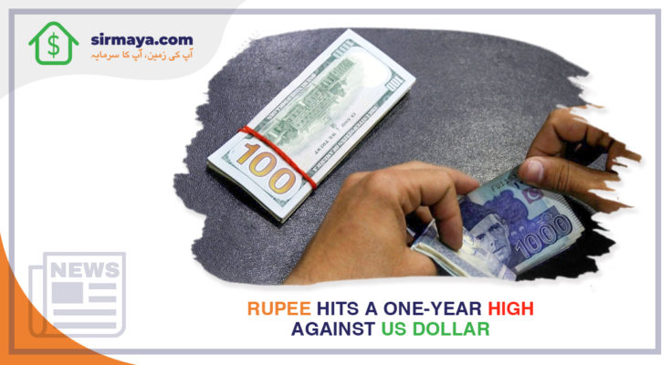 Rupee hits a one-year high against US dollar