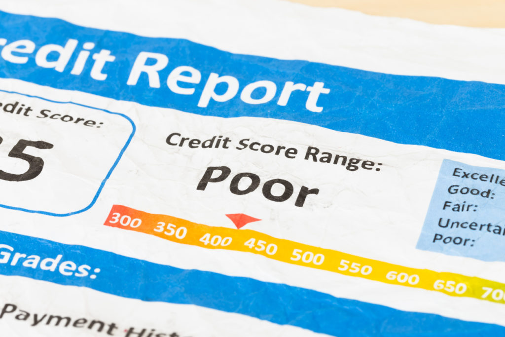 poor credit history